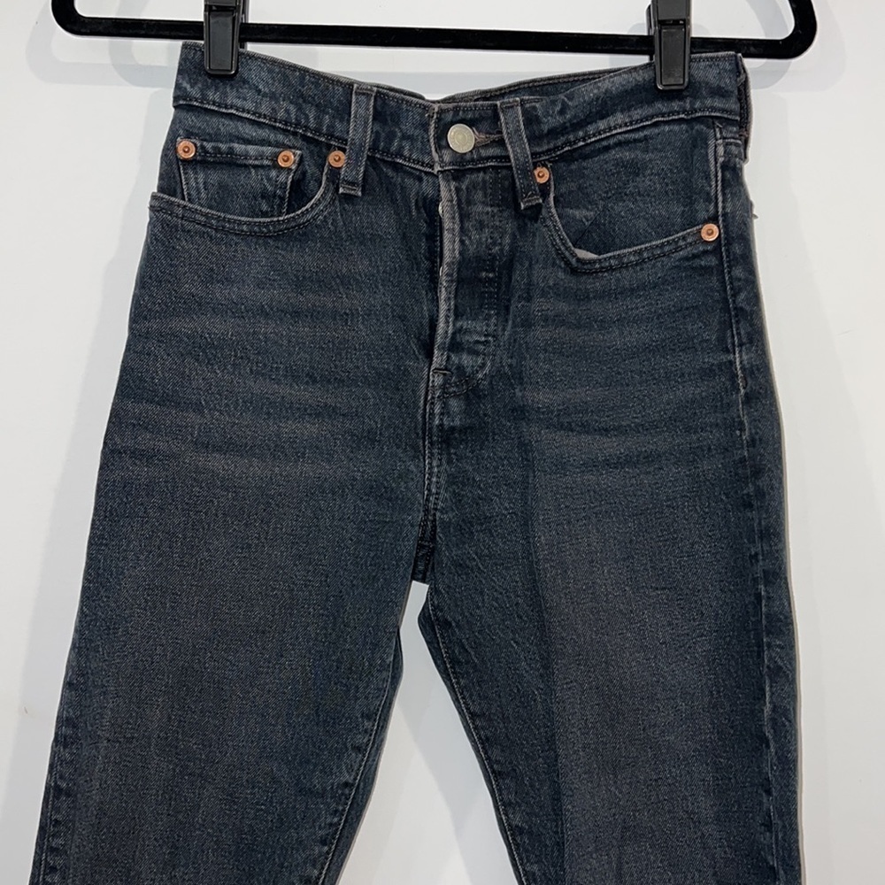 Levi's Dark Wah Blue Wedgie Button Fly Premium Jeans size 24 - Picture 5 of 15